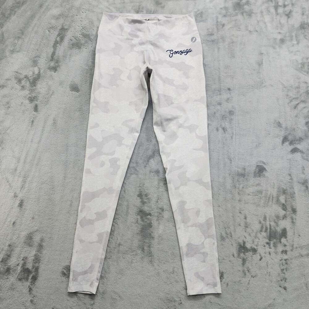 League Active Leggings Womens S Gray‎ Camo Gonzaga University Spellout Workout